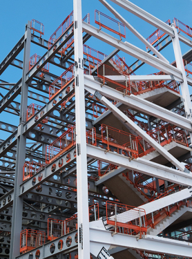 سازه فلزی با پوشش زینک در محل on site Zinc coating