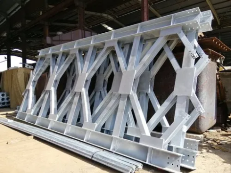 سازه فلزی گالوانیزه Steel structure with zinc coat